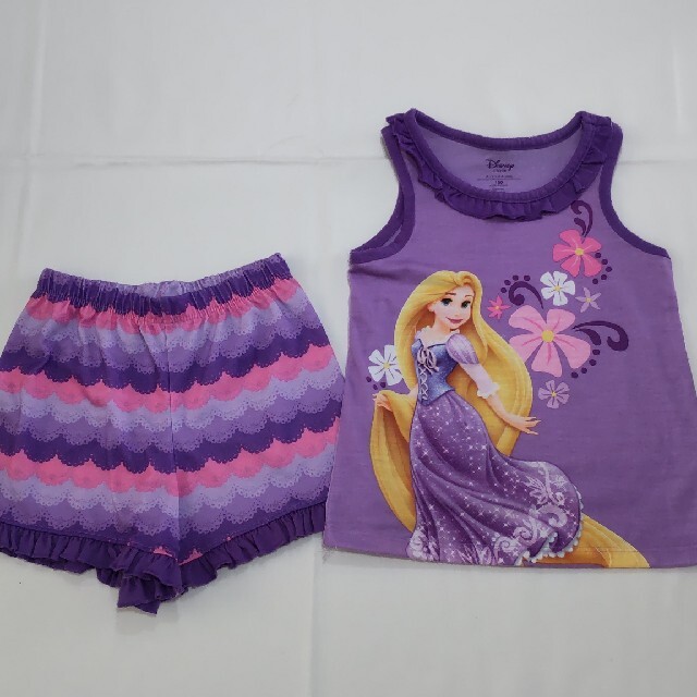 Disney(ディズニー)のラップンツェル　タンクトップ＆パンツ キッズ/ベビー/マタニティのキッズ服女の子用(90cm~)(パジャマ)の商品写真