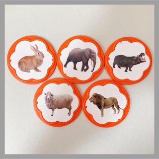 【最新2022】こどもちゃれんじぷち　ことばトランク　動物パーツ(知育玩具)