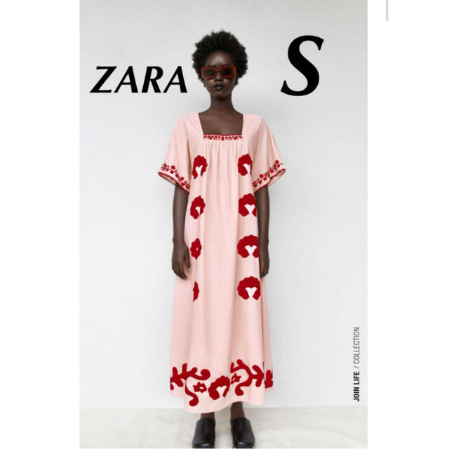 ZARA(ザラ)のZARA エンブロイダリーワンピース LIMITED EDITION レディースのワンピース(ロングワンピース/マキシワンピース)の商品写真