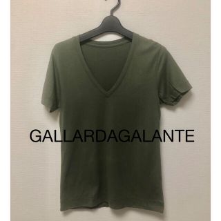 ガリャルダガランテ(GALLARDA GALANTE)のガリャルダガランテ　カットソー　Tシャツ　カーキ(カットソー(半袖/袖なし))