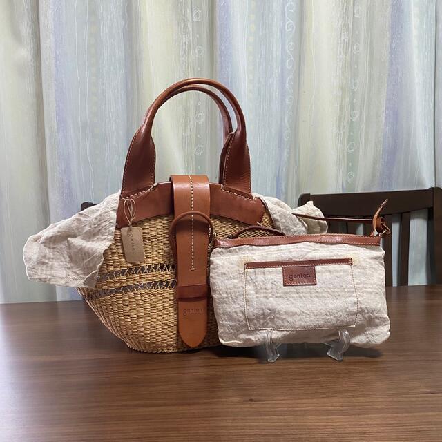 genten】新品タグ付き希少! カゴバッグ生産終了 パニエ 定価¥37000 高