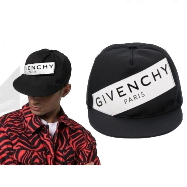 ●新品/正規品● GIVENCHY PARIS 斜めロゴ キャップ