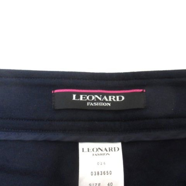 LEONARD(レオナール)のレオナール LEONARD スラックス パンツ ストレッチ ウール混 ロゴ ワン レディースのパンツ(その他)の商品写真