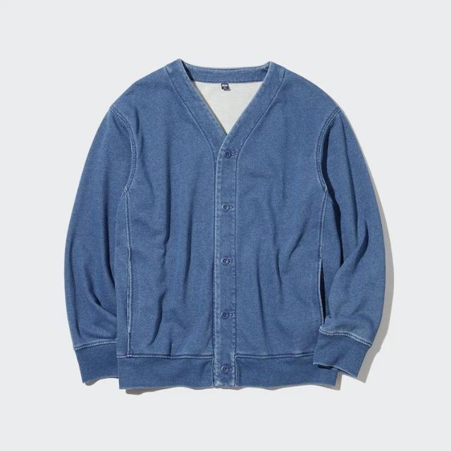 UNIQLO - 新品未使用品 UNIQLO インディゴカーディガン L UNIQLO - 新品未使用品 UNIQLO インディゴカーディガン L