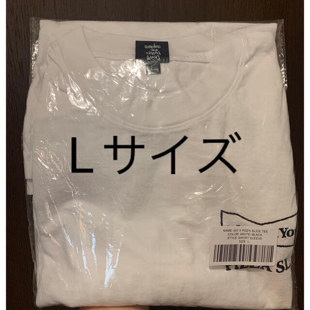 Tシャツ/カットソー(半袖/袖なし)Wasted Youth x PIZZA SLICE 白黒 Tシャツ　Lサイズ