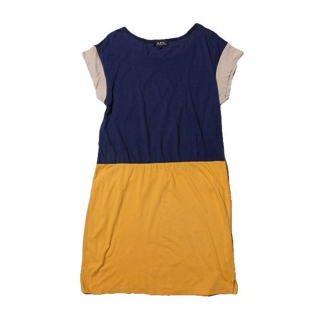 A.P.C(アーペーセー)のa.p.c. アーペーセー　パネルTシャツワンピース　S  レディースのトップス(チュニック)の商品写真