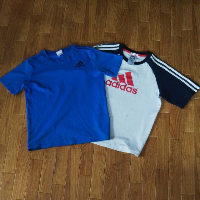 adidas(アディダス)のadidas アディダス Tシャツ 150 160 男の子 半袖 夏物 スポーツ キッズ/ベビー/マタニティのキッズ服男の子用(90cm~)(Tシャツ/カットソー)の商品写真