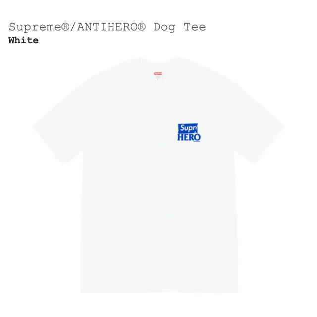 Supreme ANTIHERO Dog Tee 白 L size 1