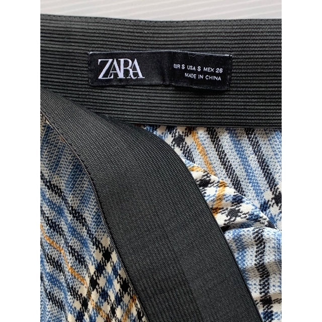 ZARA(ザラ)のZARA チェック柄　プリーツスカート レディースのスカート(ロングスカート)の商品写真