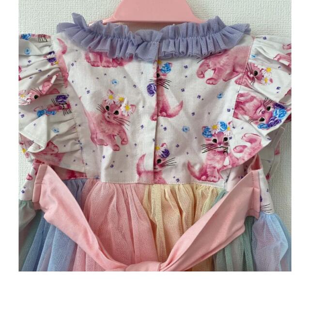 未使用　ハンドメイド　USAコットン　ドリーミードレス キッズ/ベビー/マタニティのキッズ服女の子用(90cm~)(ワンピース)の商品写真