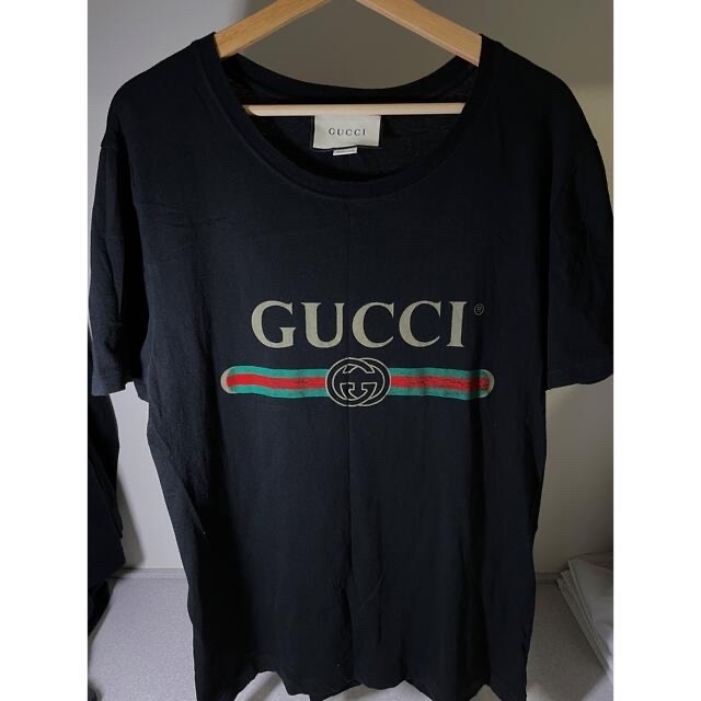 Gucci - 正規品　GUCCI ロゴ ウォッシュドオーバーサイズ Tシャツ　S