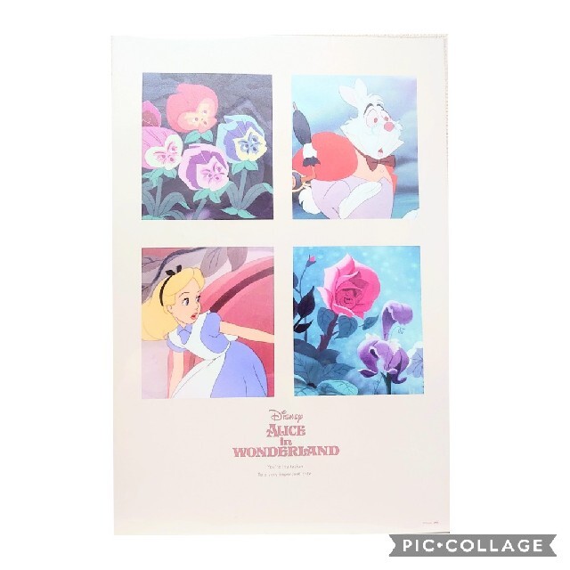 ふしぎの国のアリス70周年 壁紙ポスター 白うさぎ 花たち ディズニーの通販 By ミア S Shop ラクマ