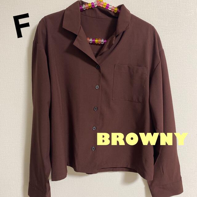 BROWNY(ブラウニー)の値下！美品！BROWNY♡サラサラシャツ　FREE レディースのトップス(シャツ/ブラウス(長袖/七分))の商品写真