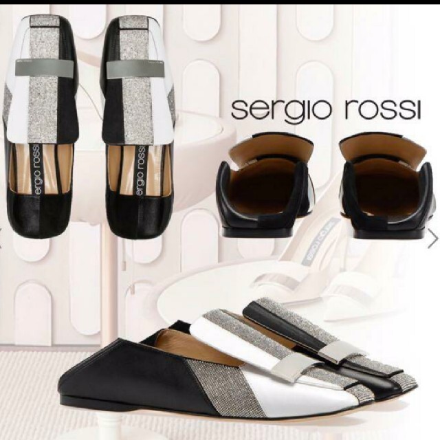 新品未使用】Sergio Rossi sr1 slipper 国内最安値! 22442円引き