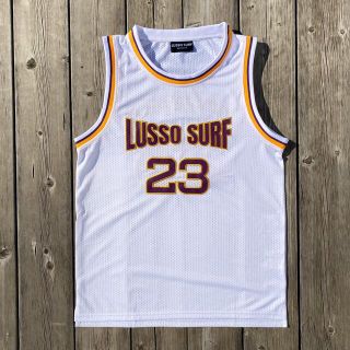ステューシー(STUSSY)の全部刺繍で高級仕上げ◎バスケタンクトップ　Lサイズ　ホワイト　NBA(タンクトップ)