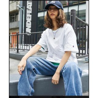 チャンピオン(Champion)の【大特価！】レディース チャンピオンスーパーオーバーサイズ コットン(Tシャツ(半袖/袖なし))