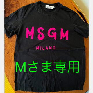 エムエスジイエム(MSGM)のMSGM ブラッシュロゴTシャツ　(Tシャツ(半袖/袖なし))