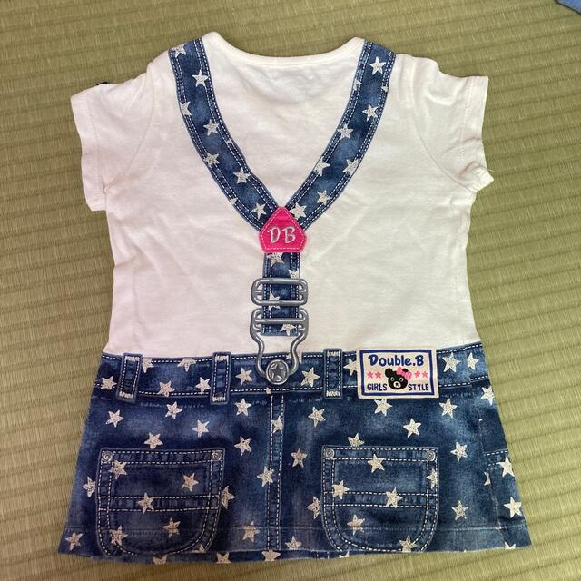 DOUBLE.B(ダブルビー)のミキハウス　ダブルビー　Tシャツ　90 キッズ/ベビー/マタニティのキッズ服女の子用(90cm~)(Tシャツ/カットソー)の商品写真