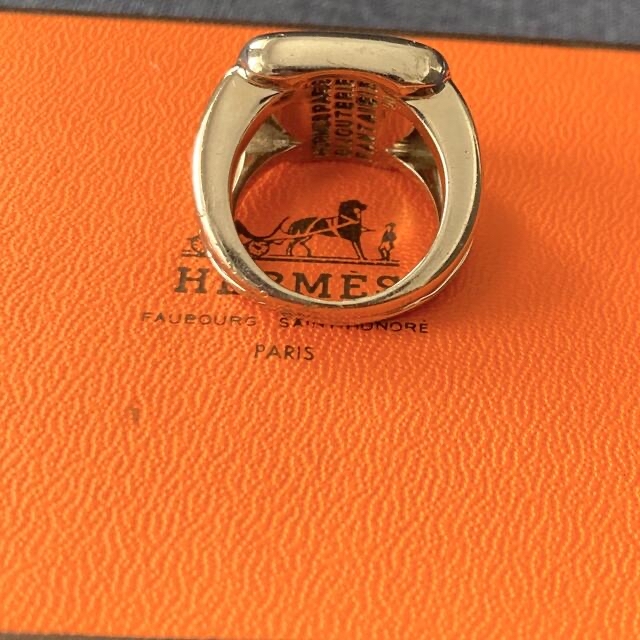 値下】HERMES コロゾリング セリエ シェル シルバー925 50 10号 w