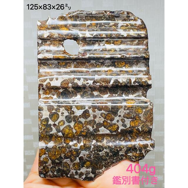 鑑別書付き パラサイト隕石 274g かんらん石綺麗 セリコ隕石 最高品質
