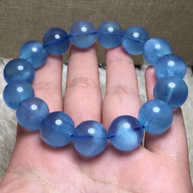 ⭐︎【天然】アクアマリン ブレスレット 15.2mm | diamundialfuturos
