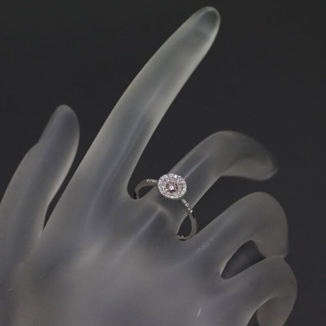 ご専用 希少 Pt950/K18PG 天然ピンクダイヤ リング 0.03ct レディースのアクセサリー(ネックレス)の商品写真