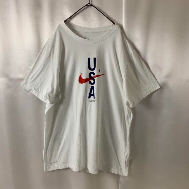 NIKE(ナイキ)の希少 OLD NIKE ナイキ USA プリントTシャツ ビッグサイズ ロゴT メンズのトップス(Tシャツ/カットソー(半袖/袖なし))の商品写真