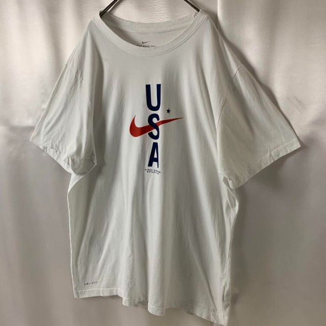 NIKE(ナイキ)の希少 OLD NIKE ナイキ USA プリントTシャツ ビッグサイズ ロゴT メンズのトップス(Tシャツ/カットソー(半袖/袖なし))の商品写真