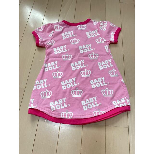 BABYDOLL(ベビードール)のベビードール　半袖Tシャツ　100 キッズ/ベビー/マタニティのキッズ服女の子用(90cm~)(Tシャツ/カットソー)の商品写真