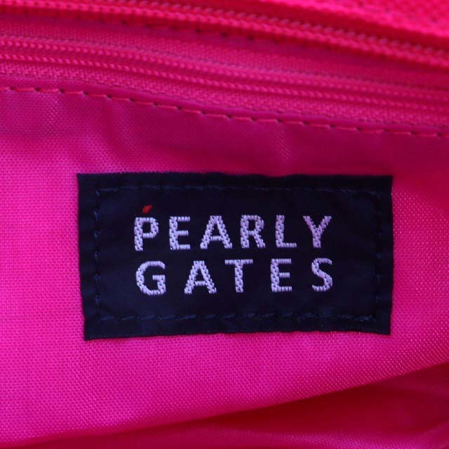 PEARLY GATES(パーリーゲイツ)のパーリーゲイツ カートバッグ トートバッグ ハンドバッグ ミニ ピンク スポーツ/アウトドアのゴルフ(その他)の商品写真