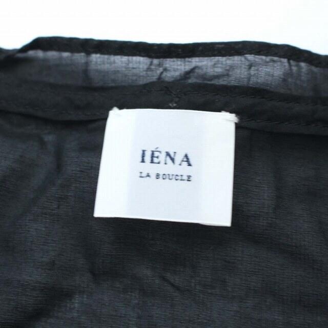 IENA(イエナ)のイエナ ラ ブークル 17SS リバーレース ローンブラウス Vネック 長袖 黒 レディースのトップス(シャツ/ブラウス(長袖/七分))の商品写真