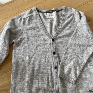 ザラキッズ(ZARA KIDS)のザラキッズ  ニットカーディガン 128 グレー(カーディガン)