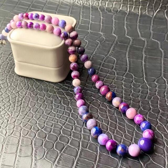 値下げ可能 ⭐︎【高級】スギライト ネックレス 6.6-11.6mm 180250円