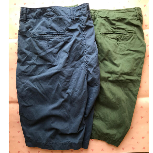 UNIQLO - ユニクロ チノショーツ 2枚 XL GREEN と NAVYの通販 by 猶's shop|ユニクロならラクマ