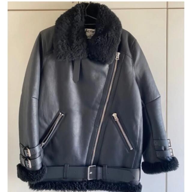 ACNE - 【新品未使用】ACNE VELOCITE ムートン ライダース ブラック 32 ACNE - 【新品未使用】ACNE VELOCITE ムートン ライダース ブラック 32