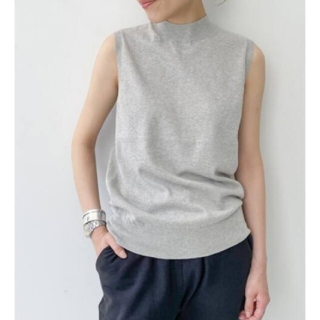 L'Appartement◇Nosleeve Knit グレー | csfoundations.com