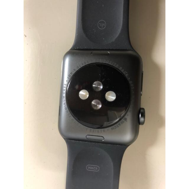 Apple(アップル)のAppleWatch Series3(GPSモデル)42mm スマホ/家電/カメラのスマートフォン/携帯電話(その他)の商品写真