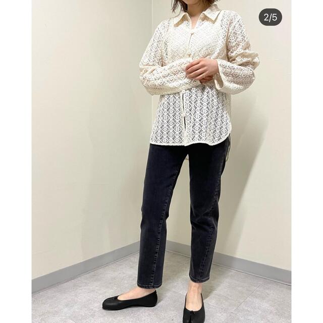 シンゾーン　ブラウス　FLARE BLOUSE ネイビー34