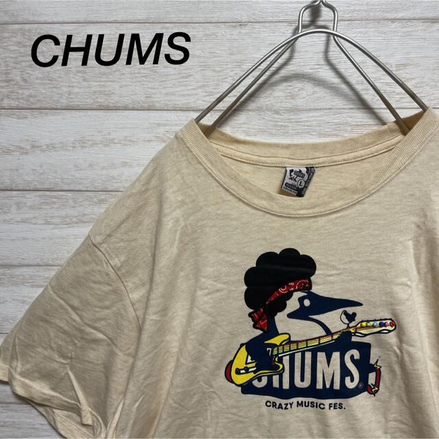 CHUMS(チャムス)のCHUMS ロゴTシャツ ペンギン ロゴ ビーズ ギター バンダナ メンズのトップス(Tシャツ/カットソー(半袖/袖なし))の商品写真