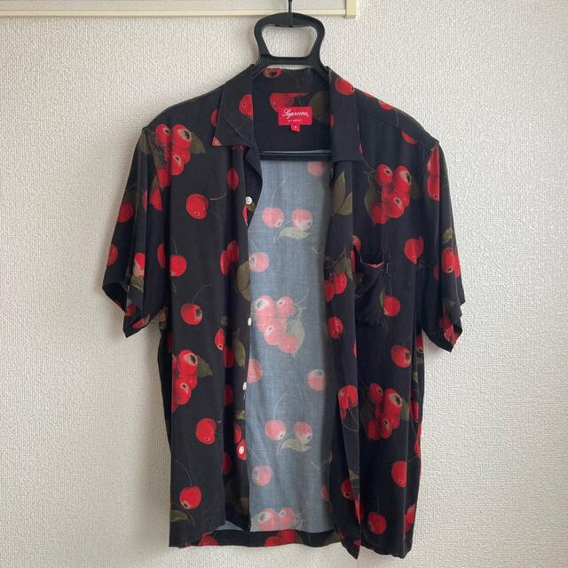 supreme cherry rayon shirt S