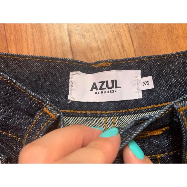 AZUL by moussy(アズールバイマウジー)のAZUL by moussy ハイウエストデニムワイドIII 【XSサイズ】 レディースのパンツ(デニム/ジーンズ)の商品写真