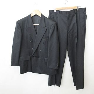 バレンシアガ(Balenciaga)のバレンシアガ セットアップ スーツ ジャケット スラックス ダブル 黒(スーツジャケット)