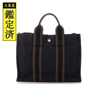 エルメス(Hermes)のHERMES　フールトゥトートPM　ブルー　グリーン　【432】(ハンドバッグ)