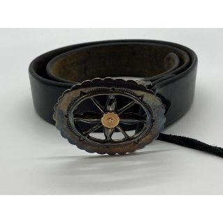 goro's - ゴローズ 美品 金メタル付特大風車バックルベルト 黒の goro's - ゴローズ 美品 金メタル付特大風車バックルベルト 黒の