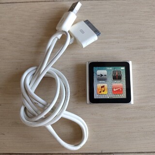 アイポッド(iPod)のiPod nano 第6世代 8G シルバー　MC525LL(ポータブルプレーヤー)