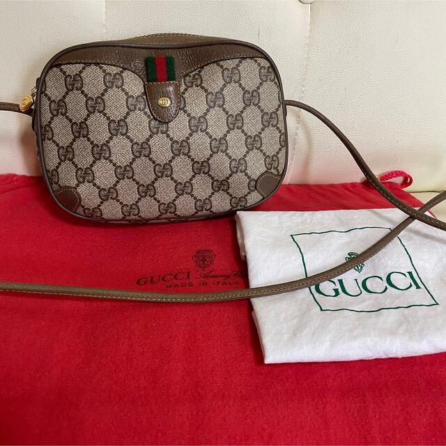 GUCCI オールドグッチ ショルダー バッグ オールレザー シェリーライン,バッグクラッチバッグ