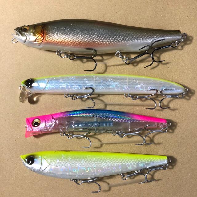 Megabass(メガバス)のシーバス用ビッグベイト4点セット アピアやメガバスなど スポーツ/アウトドアのフィッシング(ルアー用品)の商品写真