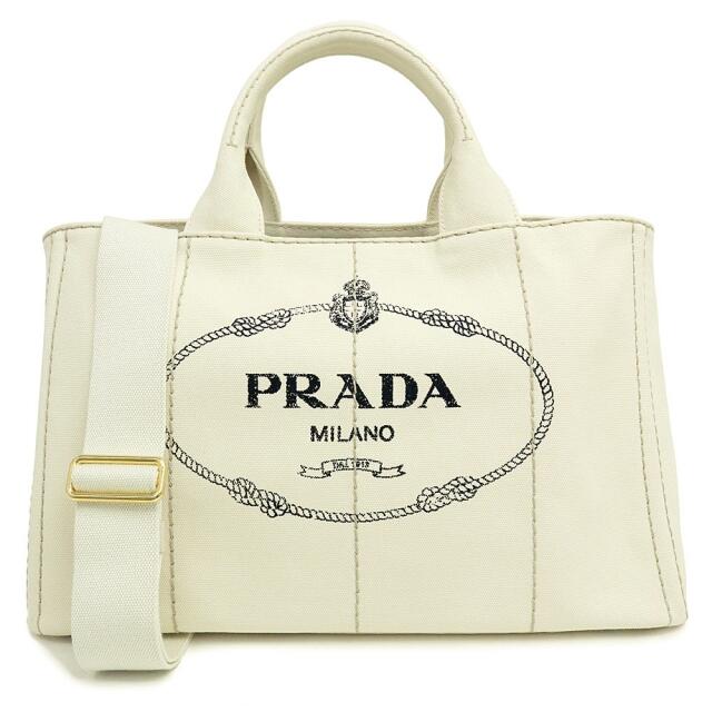 公式 - PRADA プラダ 白(新品・未使用品) ショルダーバッグ カナパ