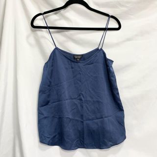 トップショップ(TOPSHOP)の新品未使用品！！TOP SHOP キャミソール ネイビー M トップショップ(キャミソール)