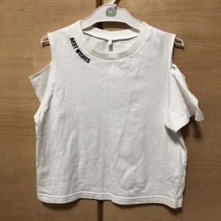 ジーユー(GU)のGU オープンショルダーTシャツ(Tシャツ/カットソー)